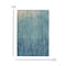 Homeroots 5 x 7 ft. Navy & Light Blue Abstract Area Rug 385284 - alternate 2